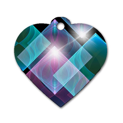 Design Art (design 26) Dog Tag Heart (One Side) from ArtsNow.com Front