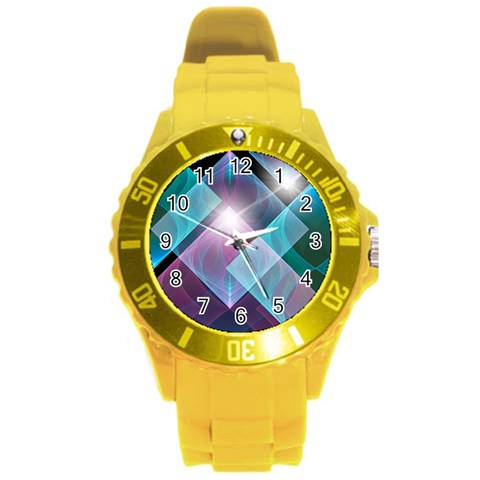 Design Art (design 26) Round Plastic Sport Watch (L) from ArtsNow.com Front