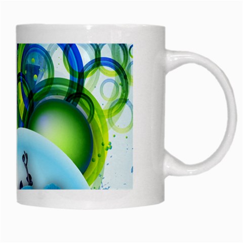 Design Art (design 25) White Mug from ArtsNow.com Right