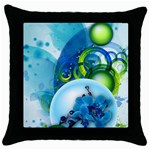 Design Art (design 25) Throw Pillow Case (Black)