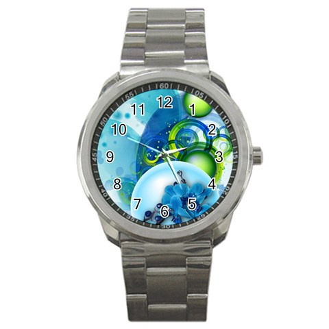 Design Art (design 25) Sport Metal Watch from ArtsNow.com Front