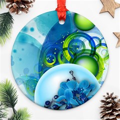 Design Art (design 25) Round Ornament (Two Sides) from ArtsNow.com Front