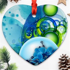 Design Art (design 25) Heart Ornament (Two Sides) from ArtsNow.com Front