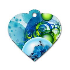 Design Art (design 25) Dog Tag Heart (Two Sides) from ArtsNow.com Front