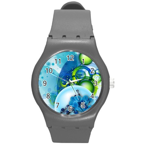 Design Art (design 25) Round Plastic Sport Watch (M) from ArtsNow.com Front