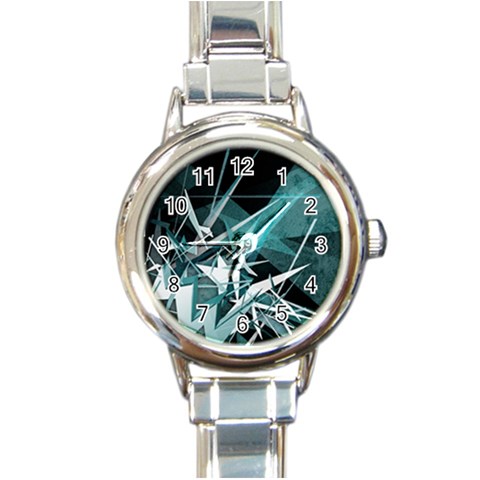 Design Art (design 23) Round Italian Charm Watch from ArtsNow.com Front