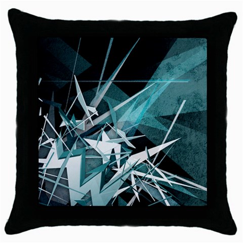 Design Art (design 23) Throw Pillow Case (Black) from ArtsNow.com Front