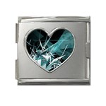 Design Art (design 23) Mega Link Heart Italian Charm (18mm)