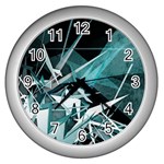 Design Art (design 23) Wall Clock (Silver)