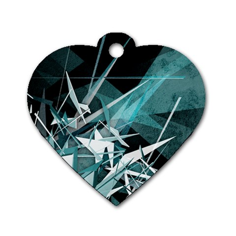 Design Art (design 23) Dog Tag Heart (One Side) from ArtsNow.com Front