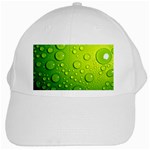 Green Water Drops White Cap