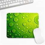 Green Water Drops Small Mousepad