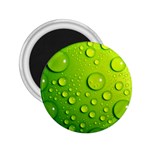 Green Water Drops 2.25  Magnet