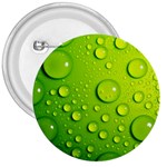 Green Water Drops 3  Button