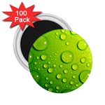 Green Water Drops 2.25  Magnet (100 pack) 