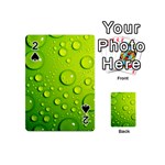 Green Water Drops Playing Cards 54 (Mini)