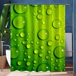 Green Water Drops Shower Curtain 60  x 72  (Medium)