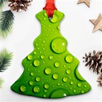 Green Water Drops Ornament (Christmas Tree) 