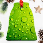 Green Water Drops Ornament (Bell)