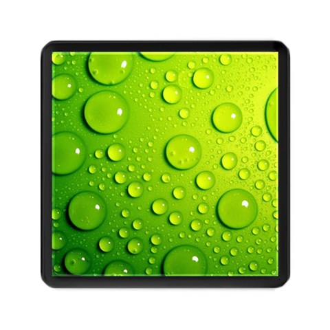 Green Water Drops Memory Card Reader (Square) from ArtsNow.com Front