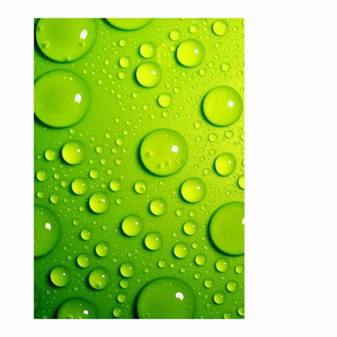 Green Water Drops Large Garden Flag (Two Sides) from ArtsNow.com Front