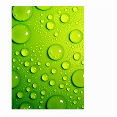 Green Water Drops Large Garden Flag (Two Sides) from ArtsNow.com Front