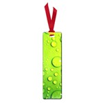 Green Water Drops Small Book Mark