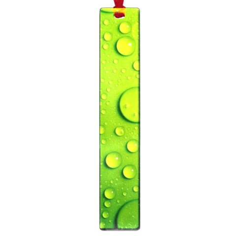 Green Water Drops Large Book Mark from ArtsNow.com Front