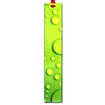 Green Water Drops Large Book Mark