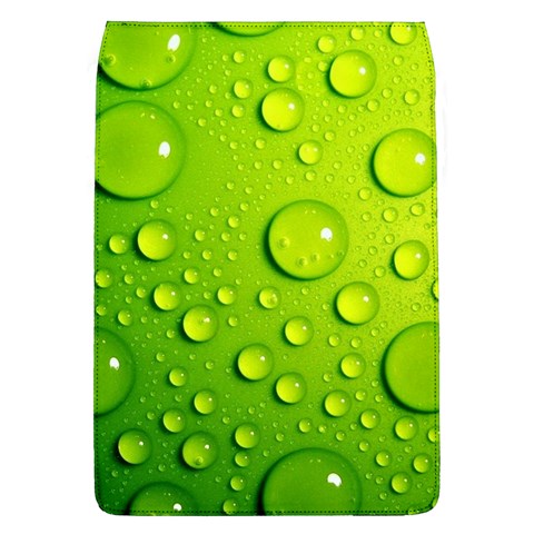 Green Water Drops Removable Flap Cover (L) from ArtsNow.com Front