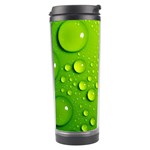 Green Water Drops Travel Tumbler