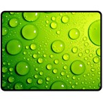 Green Water Drops Double Sided Fleece Blanket (Medium)