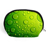 Green Water Drops Accessory Pouch (Medium)