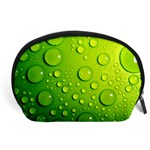 Green Water Drops Accessory Pouch (Large)