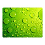 Green Water Drops Double Sided Flano Blanket (Mini)