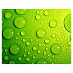 Green Water Drops Double Sided Flano Blanket (Medium)