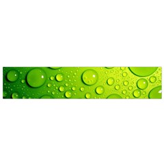 Green Water Drops Small Flano Scarf from ArtsNow.com Front