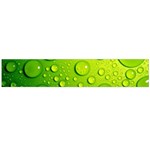 Green Water Drops Large Flano Scarf 