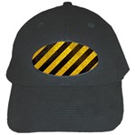 Black And Yellow Caution Black Cap