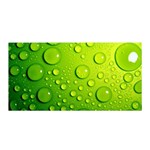 Green Water Drops Satin Wrap