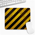 Black And Yellow Caution Large Mousepad