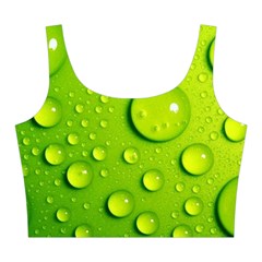 Green Water Drops Midi Sleeveless Dress from ArtsNow.com Top Front