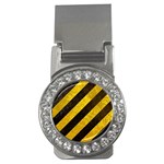 Black And Yellow Caution Money Clip (CZ)