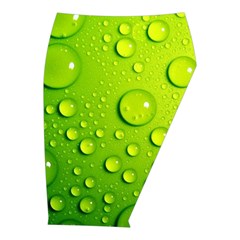 Green Water Drops Midi Wrap Pencil Skirt from ArtsNow.com  Front Right 