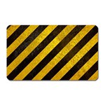 Black And Yellow Caution Magnet (Rectangular)