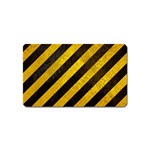 Black And Yellow Caution Magnet (Name Card)