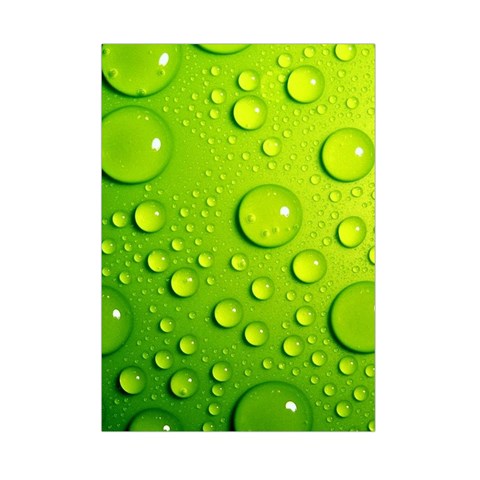 Green Water Drops Small Tapestry from ArtsNow.com Front