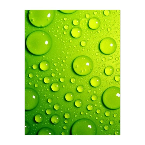 Green Water Drops Medium Tapestry from ArtsNow.com Front