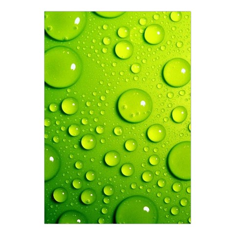 Green Water Drops Large Tapestry from ArtsNow.com Front