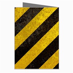 Black And Yellow Caution Greeting Card from ArtsNow.com Right